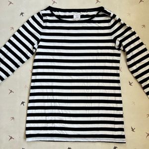 J Crew x Hatch Striped Boatneck Top Size 2 (M/L)